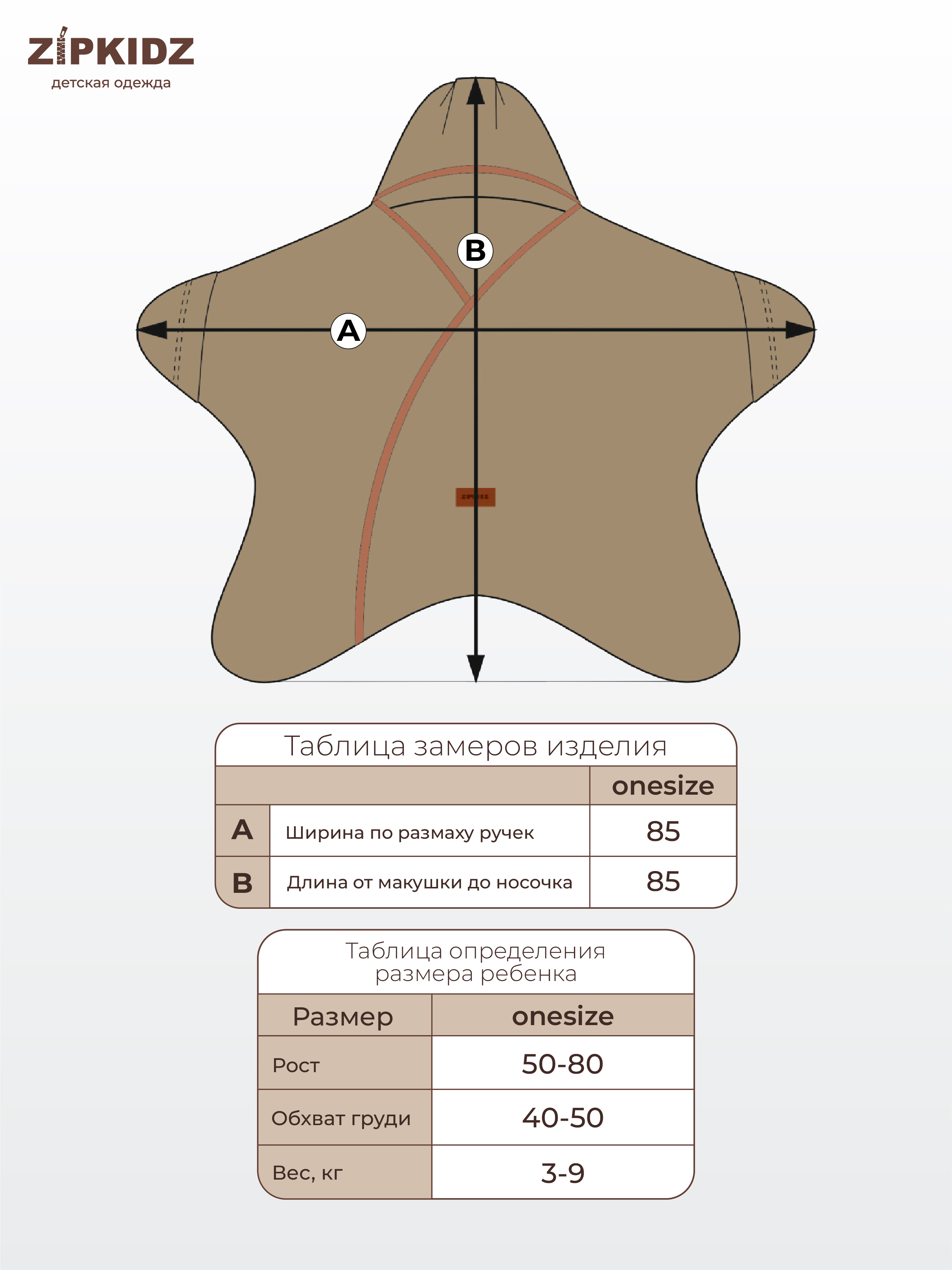 Таблица размеров