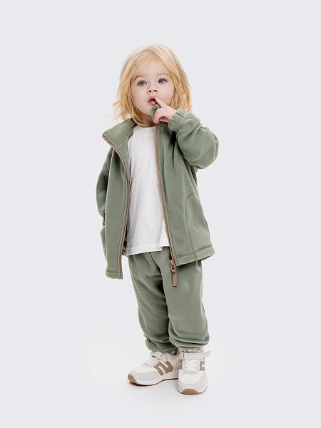 Костюм флисовый двойка с длинной молнией