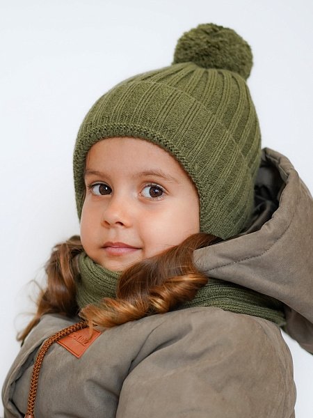 Шапка зимняя на завязках