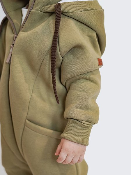 Комбинезон с карманами футер с начесом