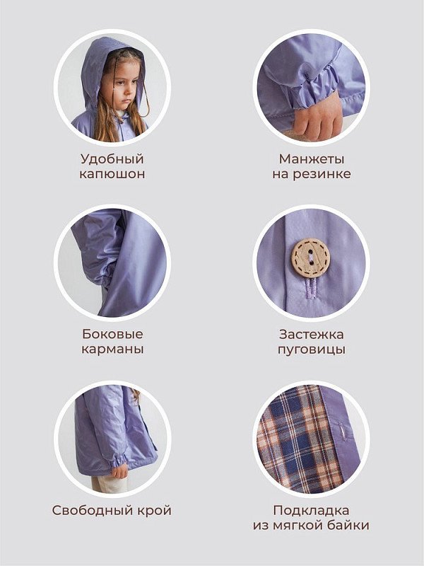 Ветровка на пуговицах