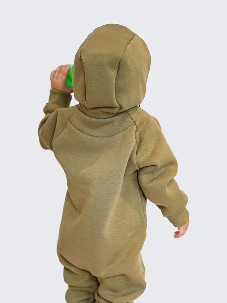 Комбинезон с карманами футер с начесом