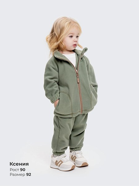 Костюм флисовый двойка с длинной молнией